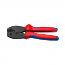 Клещи кербовъчни KNIPEX PreciForce 4.00-6.0мм2, за неизолирани кабелни накрайници, AWG 23-10, двукомпонентна дръжки - small