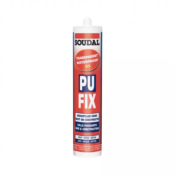 Лепило полиуретаново SOUDAL PU Fix 310мл-прозрачно