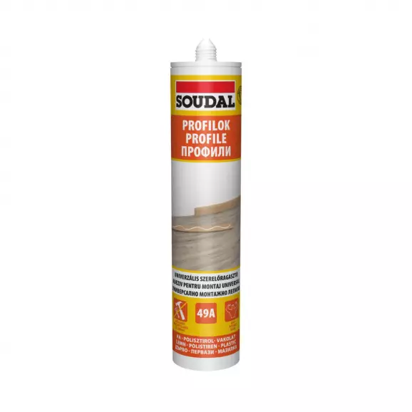 Лепило строително универсално SOUDAL 49A Universal Construction Adhesive 280мл