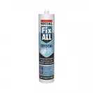 Лепило уплътнител хибрид-полимерно SOUDAL Fix ALL Crystal 290мл-прозрачно - small