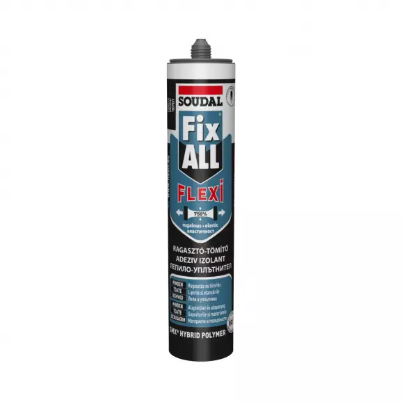 Лепило уплътнител хибрид-полимерно SOUDAL Fix ALL Flexi 290мл-черен