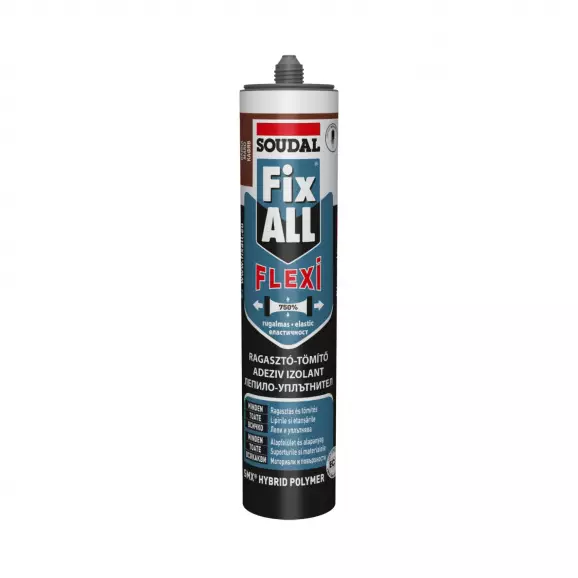 Лепило уплътнител хибрид-полимерно SOUDAL Fix ALL Flexi 290мл-кафяв