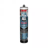 Лепило уплътнител хибрид-полимерно SOUDAL Fix ALL Flexi 290мл-кафяв