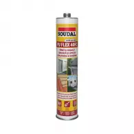 Лепило уплътнител полиуретаново SOUDAL PU FLEX 40 FC 300мл-бял