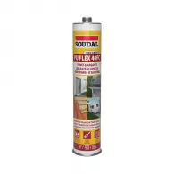 Лепило уплътнител полиуретаново SOUDAL PU FLEX 40 FC 300мл-сив