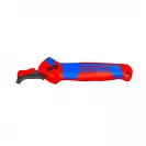 Нож за сваляне на изолация KNIPEX 146мм, за рязане на облицовки до 7мм - small