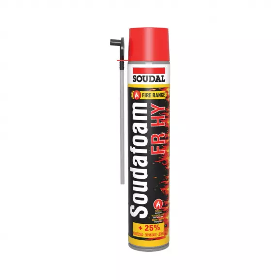 Пяна полиуретанова SOUDAL Soudafoam FR HY 750мл, ръчна, пожароустойчива