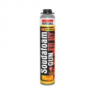 Пяна полиуретанова SOUDAL Soudafoam FR HY Gun 750мл, пистолетна, пожароустойчива