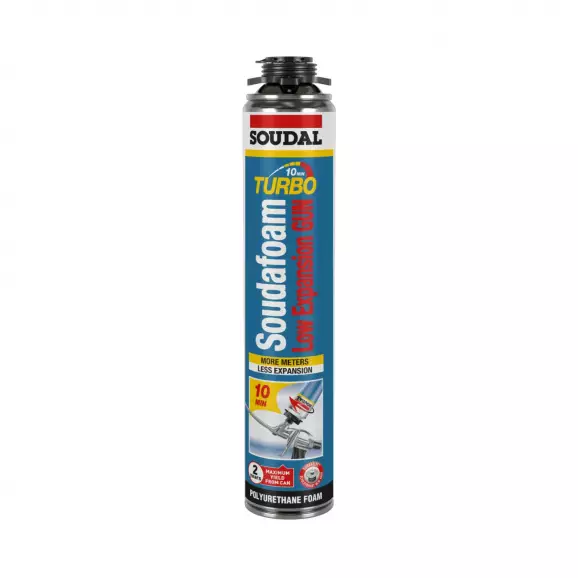 Пяна полиуретанова SOUDAL Soudafoam Turbo 750мл, пистолетна