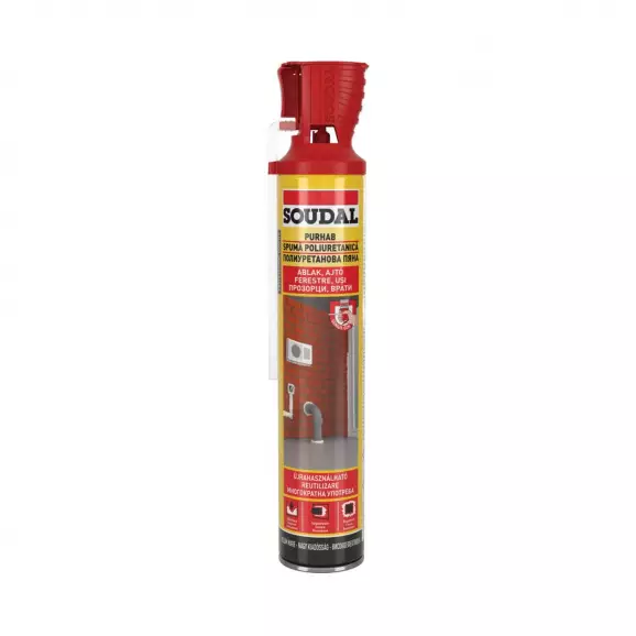 Пяна полиуретанова SOUDAL Windows and Doors Genius 750мл, ръчна