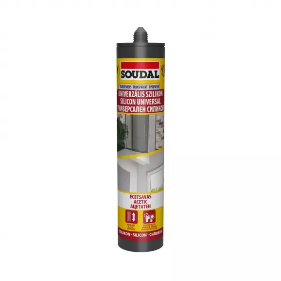 Силикон ацетатен SOUDAL Universal Silicone 280мл-прозрачен