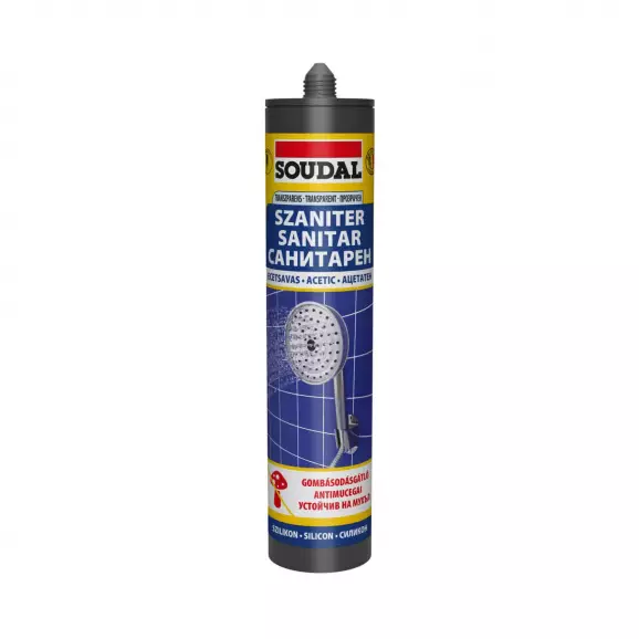 Силикон санитарен SOUDAL Sanitar 280мл-бял