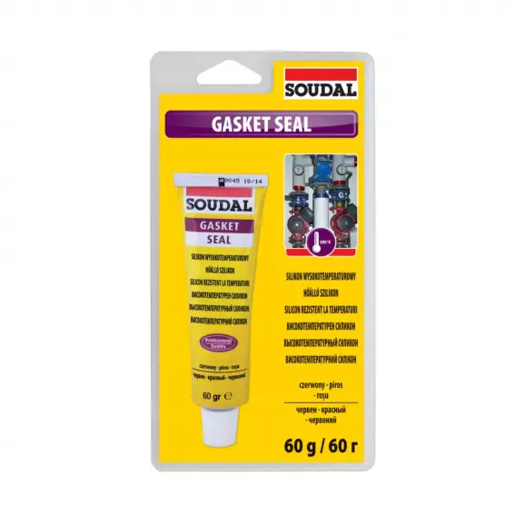 Силикон термоустойчив SOUDAL Gasketseal DIY 60гр