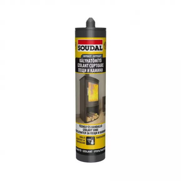 Силикон термоустойчив SOUDAL High Temperature Sealant 280мл-черен