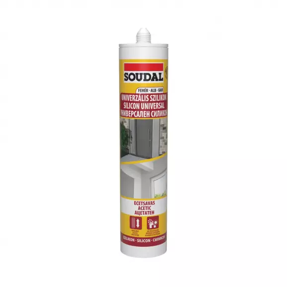 Силикон универсален SOUDAL Universal 280мл - бял