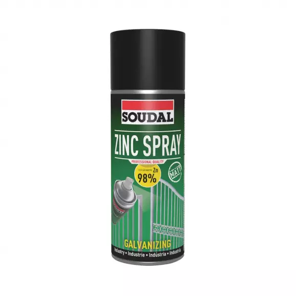 Спрей антикорозионен цинков SOUDAL Zinc Spray 98 Acrylic 400мл
