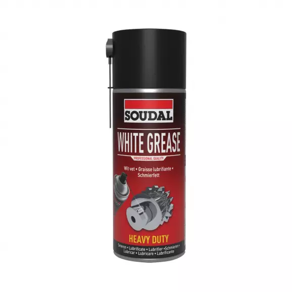 Спрей бяла грес SOUDAL 400 мл