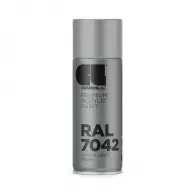 Спрей боя сив COSMOS LAC RAL 7042 400мл, №306, гланц