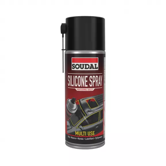 Спрей смазка силиконов SOUDAL Silicone Spray 400мл-прозрачен