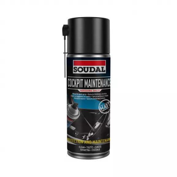 Спрей за почистване на автомобилно купе SOUDAL Cockpit Maintenance 400мл