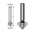 Зенкер конусен BUCOVICE TOOLS ф25х51мм, DIN335С, 90°, HSS-E, за метал, цилиндрична опашка 10мм - small, 255175