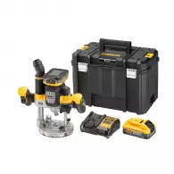 Акумулаторна оберфреза DEWALT DCW620H2, 18V, 5.0Ah, 11000-23000об/мин, ф8, 12мм, безчетков