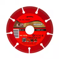 Диск диамантен RAIDER RDP-DD28 DRY 115x22.2мм, за бетон, тухли, фаянс, за сухо рязане