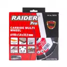 Диск карбиден RAIDER CARBIDE Multi Wheel 115x1.4x22.23мм, за рязане на метал, епоксидно и фибро стъкло, пластмаса - small, 246144