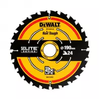 Диск с твърдосплавни пластини DEWALT 190/1.6/30 Z=24, за дървесина