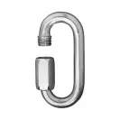 Карабинер D-образна с винт INOX MARE DIN8253 А4 ф8х74мм, 300кг., 10бр. в кутия - small