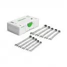 Ключ звездогаечен с тресчотка комплект FESTOOL 8-17мм 10части - small