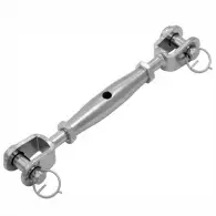 Обтегач за въже вилка-вилка INOX MARE A4 M6x95x230мм, 150кг., 10бр. в кутия