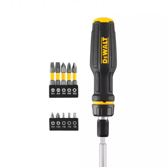 Отвертка с накрайници DEWALT 10части