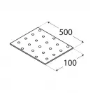 Планка права DOMAX PP17 500x2.0х100мм, поцинкована, за дървени строителни продукти - small, 254590