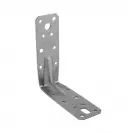 Планка ъглова усилена DOMAX KP 9 128.5х45х128.5x2.5мм, поцинкована, за дървени строителни продукти - small