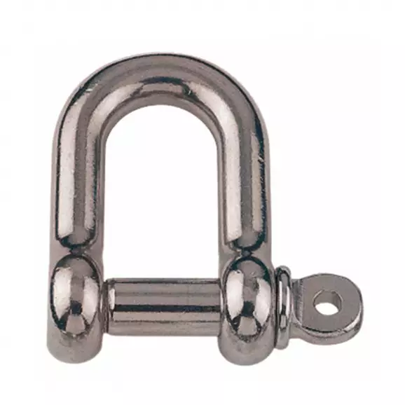 Шегел D-образен неръждаем INOX MARE A4 ф8мм, 250кг., 10бр. в кутия