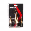 Свредла степенчати за метал RAIDER ф4-31мм 3части, HSS-TIN, шестостенна опашка 1/4