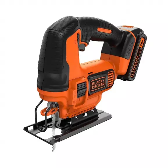 Акумулаторен прободен трион BLACK&DECKER BDCJS18, 18V, 2.0Ah, Li-Ion, 19мм
