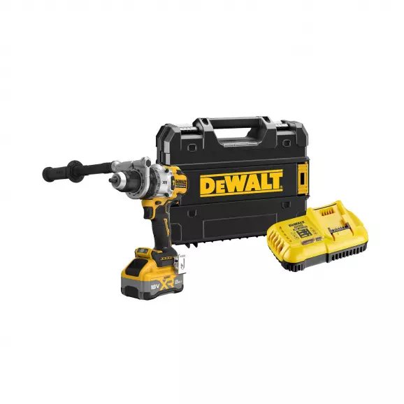 Акумулаторен ударен винтоверт DEWALT DCD1007WW1T, 18V, 8.0Ah, Li-Ion, 169Nm, безчетков