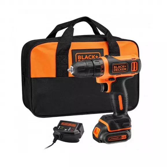 Акумулаторен винтоверт BLACK&DECKER KFBCD600C1S, 10.8V, 1.5Ah, Li-Ion, 26Nm
