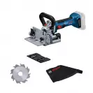 Акумулаторна фреза за плоски дибли BOSCH GFF 18V-22 Solo, 18V, 2.0-6.0Ah, Li-Ion, ф22мм, безчетков - small
