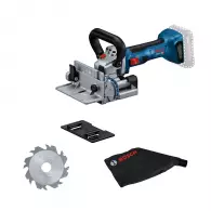 Акумулаторна фреза за плоски дибли BOSCH GFF 18V-22 Solo, 18V, 2.0-6.0Ah, Li-Ion, ф22мм, безчетков