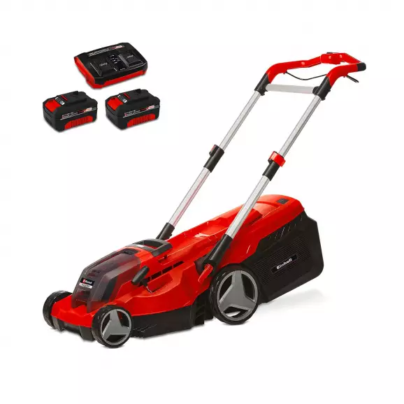 Акумулаторна косачка EINHELL RASARRO 36/40, 18+18V, 4.0Ah, Li-Ion, 400мм, безчетков мотор