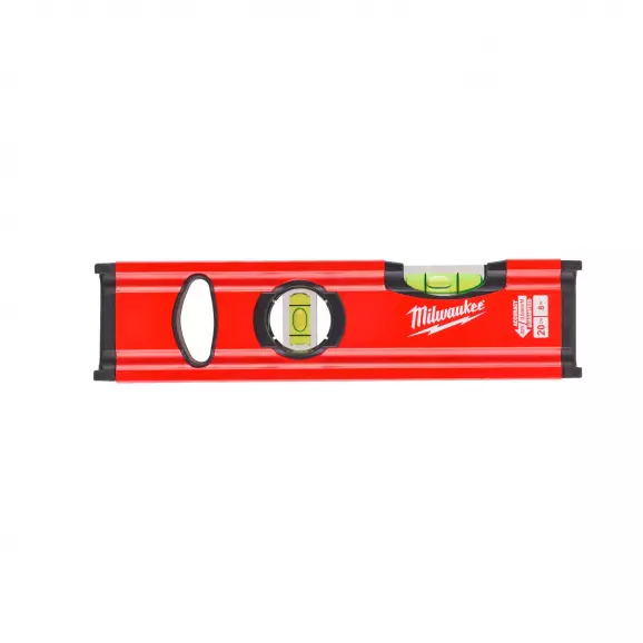 Алуминиев нивелир MILWAUKEE Slim Magnetic 20см, с две либели и магнит