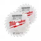 Диск с твърдосплавни пластини MILWAUKEE 165/1.6/20 Z=40 2броя, за за дървесина - small