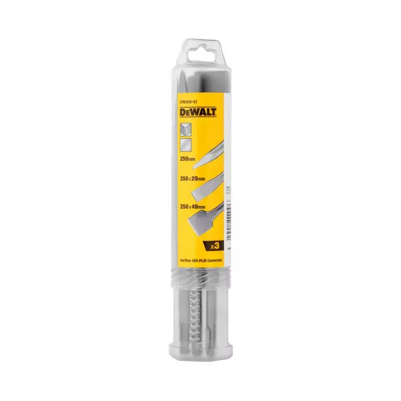 Длета комплект DEWALT 20/40x250мм, захват SDS-plus