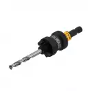 Държач за боркорони със свредло DEWALT 14-30мм, захват 6-стенна опашка 3/8