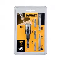 Комплект накрайници DEWALT 6части, PZ, TX, с магнитен държач