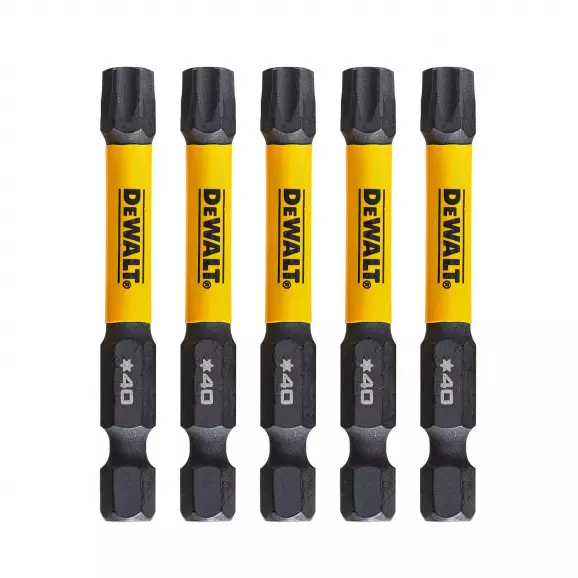 Комплект накрайници DEWALT TX40 5бр, TX, 1/4