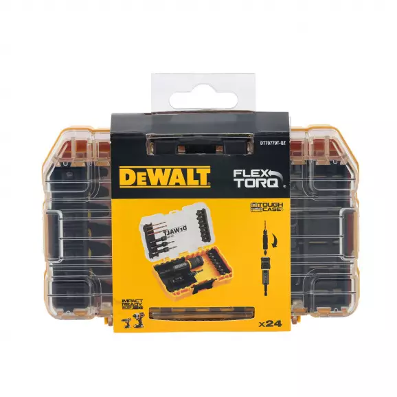 Комплект накрайници и свредла DEWALT 23 части, PH, PZ, TX, с магнитен държач, свредла